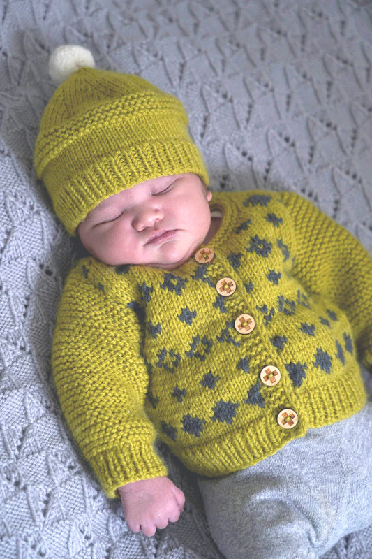 Lisa F Soren Cardigan and Hat BC128