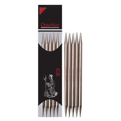 ChiaoGoo Stainless Steel Double Point Needles 20cm 4mm (6008-6)